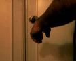 Man hand opening door SD Footage