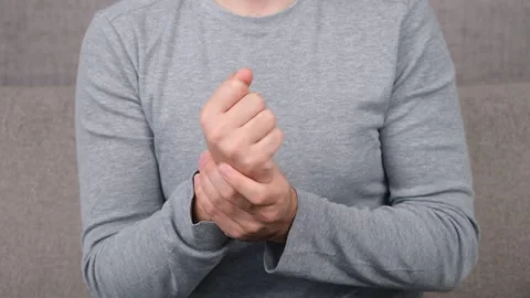 Man hand pain Video stock 264752849