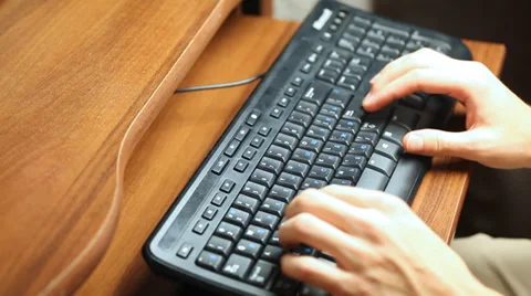 Man Hand Print Text Video stock 30140401