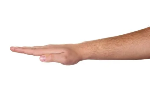 Man hand sign Stock Photos
