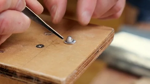 Man hand takes small old passenger jetliner model detail Stock-Footage 127376328
