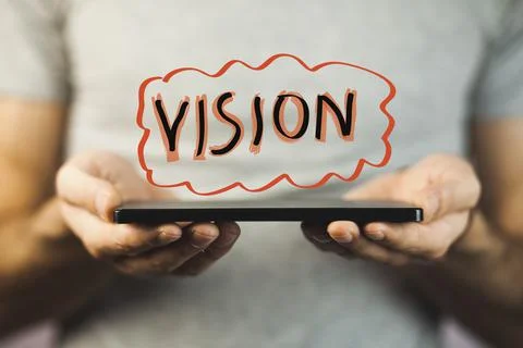 Man hand vision 스톡 사진