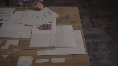 Man hand working attentively carefully concentrated on small detail of business  Stock Footage 138125675