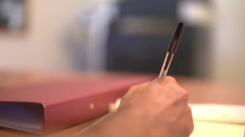 A man hand writing Video stock 228936959