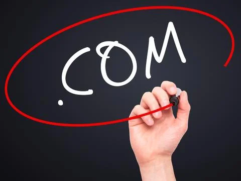 Man Hand writing Stock Photos