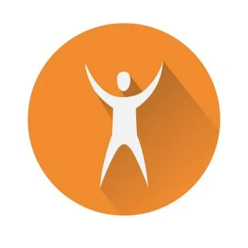 Man with hands in the air Stock-Illustration