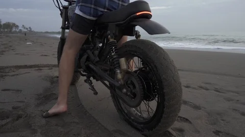 Man hands are inserting the key and starting the engine. Stock Footage 126700575