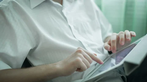 Man Hands Are Typing  On Are PC Видео 36198548