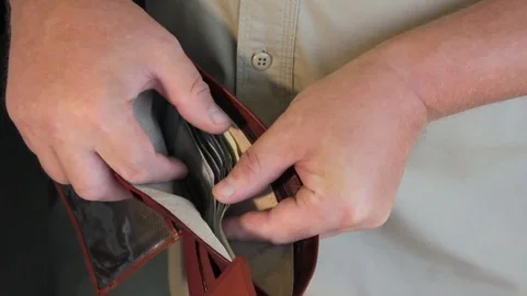 Man hands count money Video stock 79872397