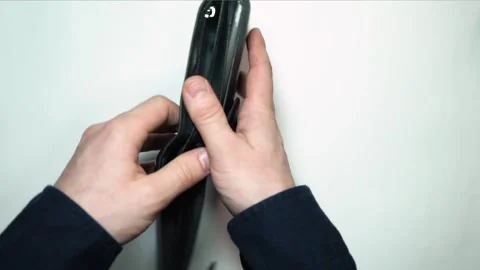 Man hands open an empty wallet wallets without money. closeup Stock Footage 295178509