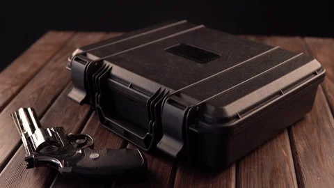 Man hands open suitcase with cash dollar Stock Footage 127380659