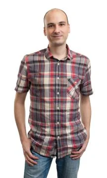 Man with hands in pockets Stock Photos