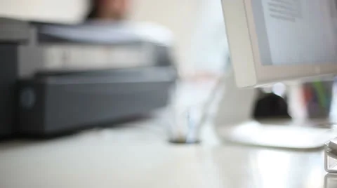 Man hands typing on a computer keyboard. dolly shot. Stock Footage 46115827