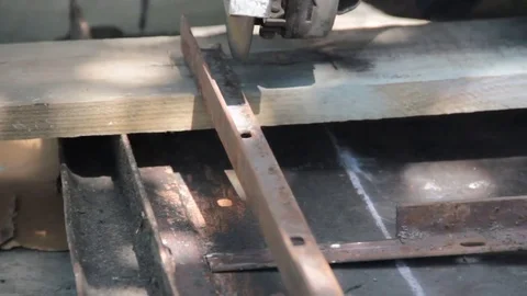 Man hands welding sparks Stock Footage 80811211