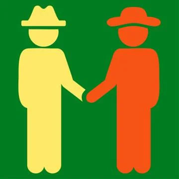 Man Handshake Icon Stock Illustration