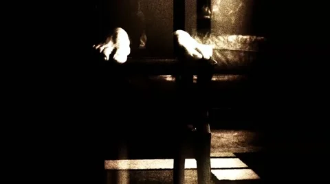 MAN HANGS HIMSELF.mp4 Stock Footage 48625322