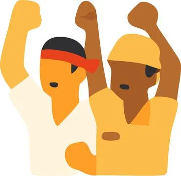 Man with happy pose Stock Illustration