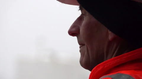 Man with hard hat. Stock Footage 45119015
