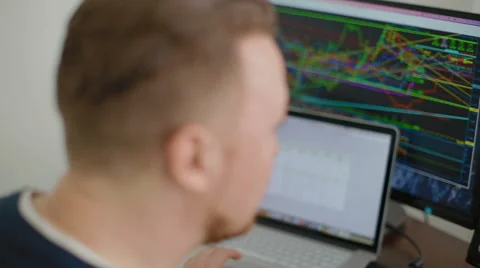 The man has attentively checked all the schedules Video stock 62519093