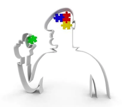 Man has an idea Stock Illustration