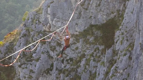 The man has lost balance. Stock Footage 137788119