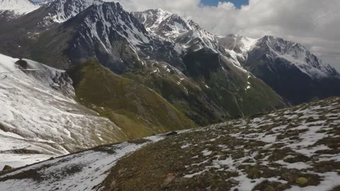 The man has a rest in the mountains Stock Footage 196936061