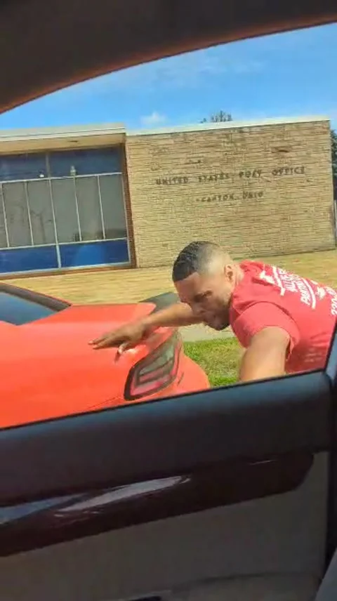Man Has a Severe Case of Road Rage, Canton, Ohio, USA - 09 Jul 2022 Stock Footage 205432179