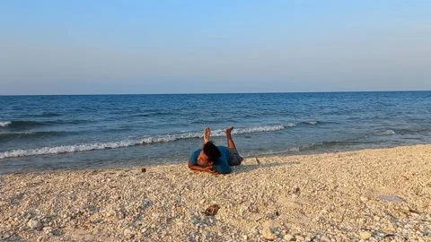 A man has a sudden heart attack and falls down Stock-Footage 235787771