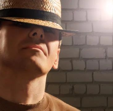 Man in hat Stock Photos