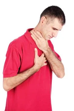 Man have qualm Stock Photos