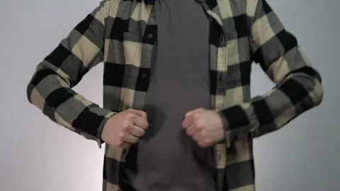 A man is having fun and dancing. Stock Footage 311540792