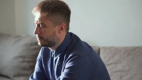 Man having a lot of stress. Failed phone call. Depression Stock-Footage 168897806