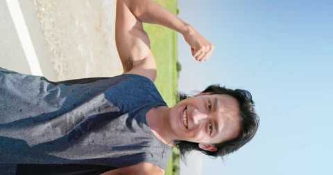 Man having video call Stock Footage 213264882