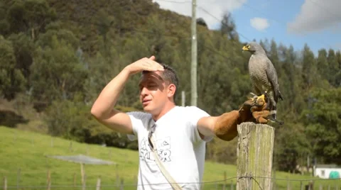 Man with Hawk - Hombre con Halcón Vidéo 48862312