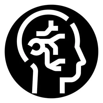 Man head with brain technology connection circuit Stock Illustration