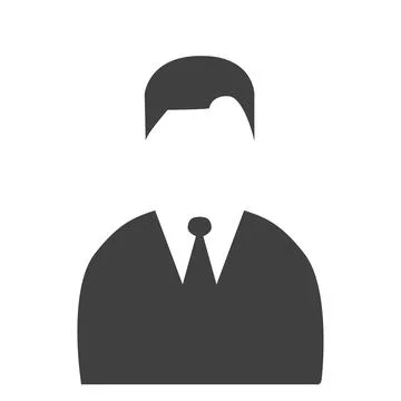 Man head icon silhouette. Male and female avatar profile sign, face silhouette Stock Illustration