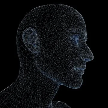 Man head Stock Illustration
