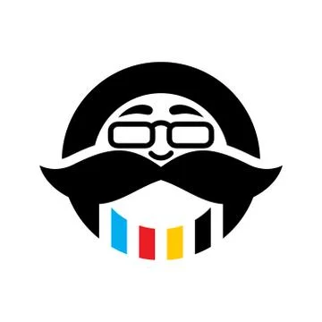 Man head sign Stock Illustration