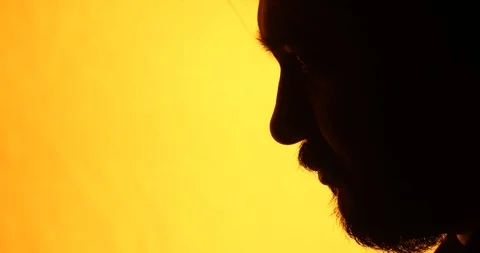 Man Head Silhouette Video stock 100899999