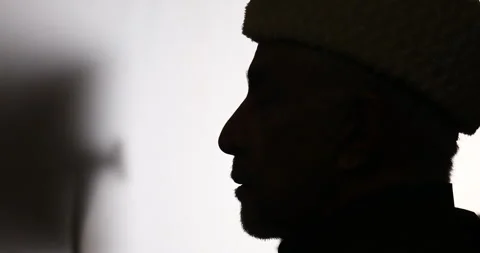 Man Head Silhouette Stock Footage 288635275