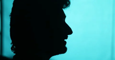 Man Head Silhouette Видео 335694389
