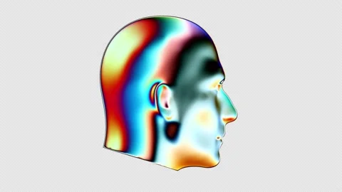 Man head termal Stock Footage 211103676