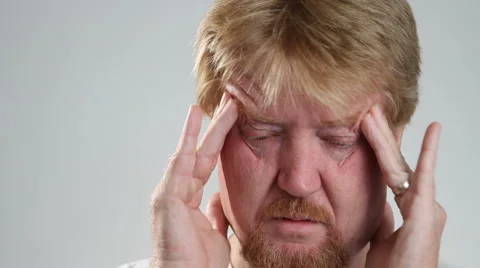 Man With Headache Stock Footage 937121