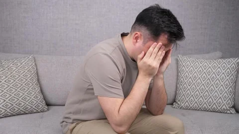 Man headache Stock Footage 264957196