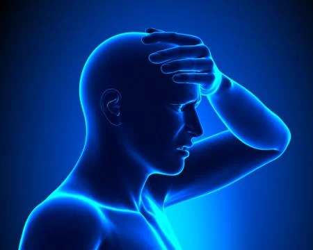 A Man with a Headache Stock-Illustration