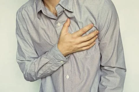 Man With Heart Attack Stock Photos