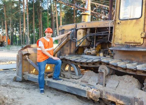 Man in  helmet driver Stock Photos