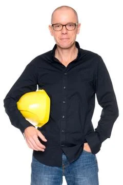 Man with helmet Foto stock