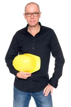 Man with helmet Foto stock