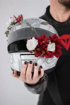 Man with a helmet Stock Photos